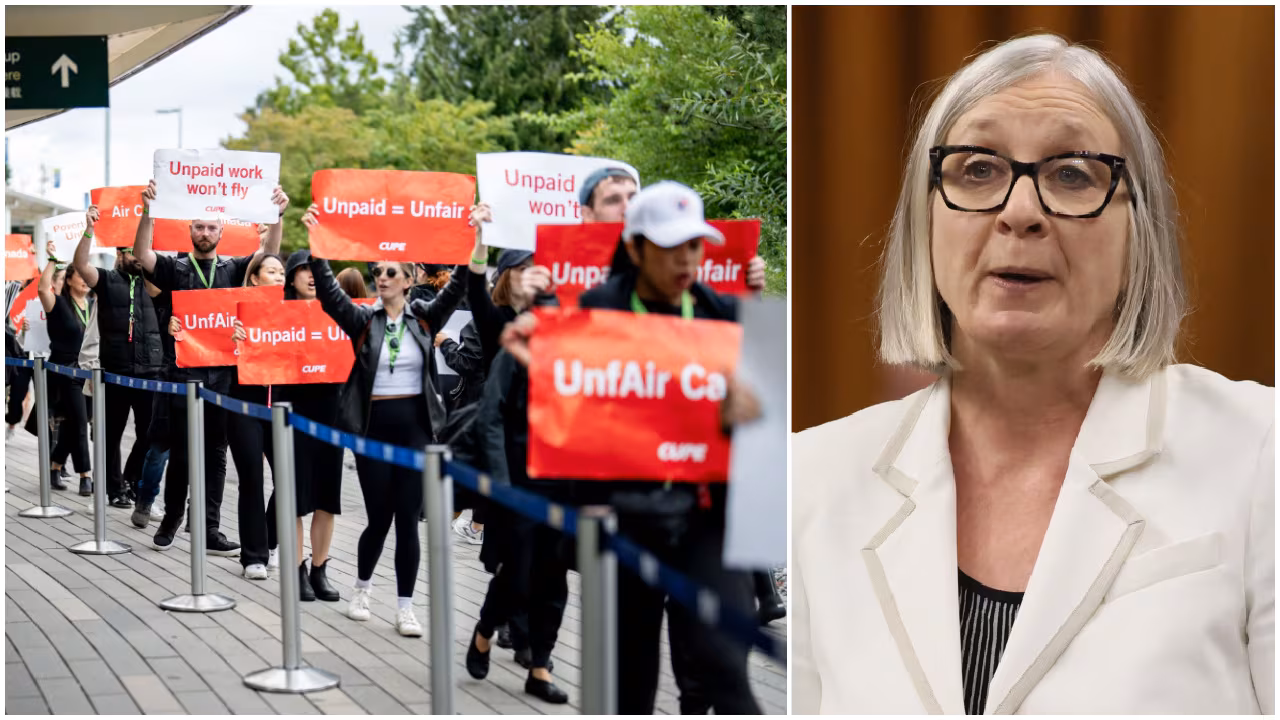 Flight attendants ordered back to work say labour law violates right to strike