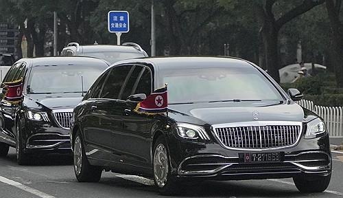 N. Korea's Kim arrives in Beijing ahead of military parade