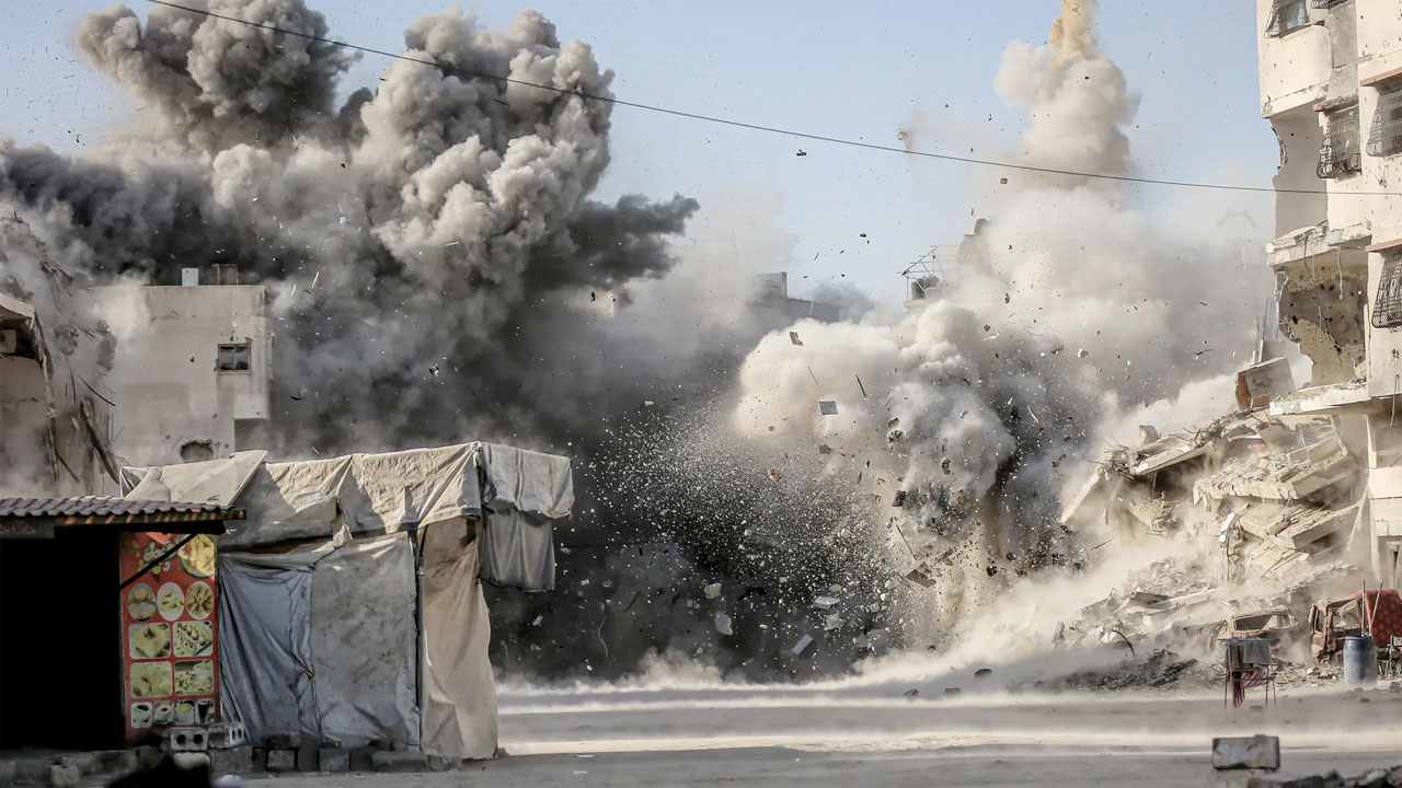 Israel continues to bomb Gaza, killing 63