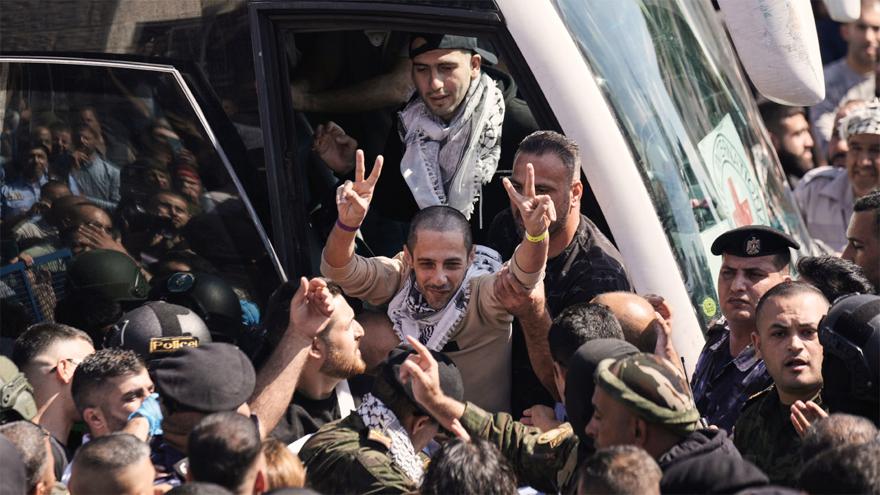Israel frees nearly 2,000 Palestinian prisoners under Gaza ceasefire deal