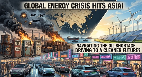 China Targets Asia Amid Global Energy Crisis with Electric Vehicle Push